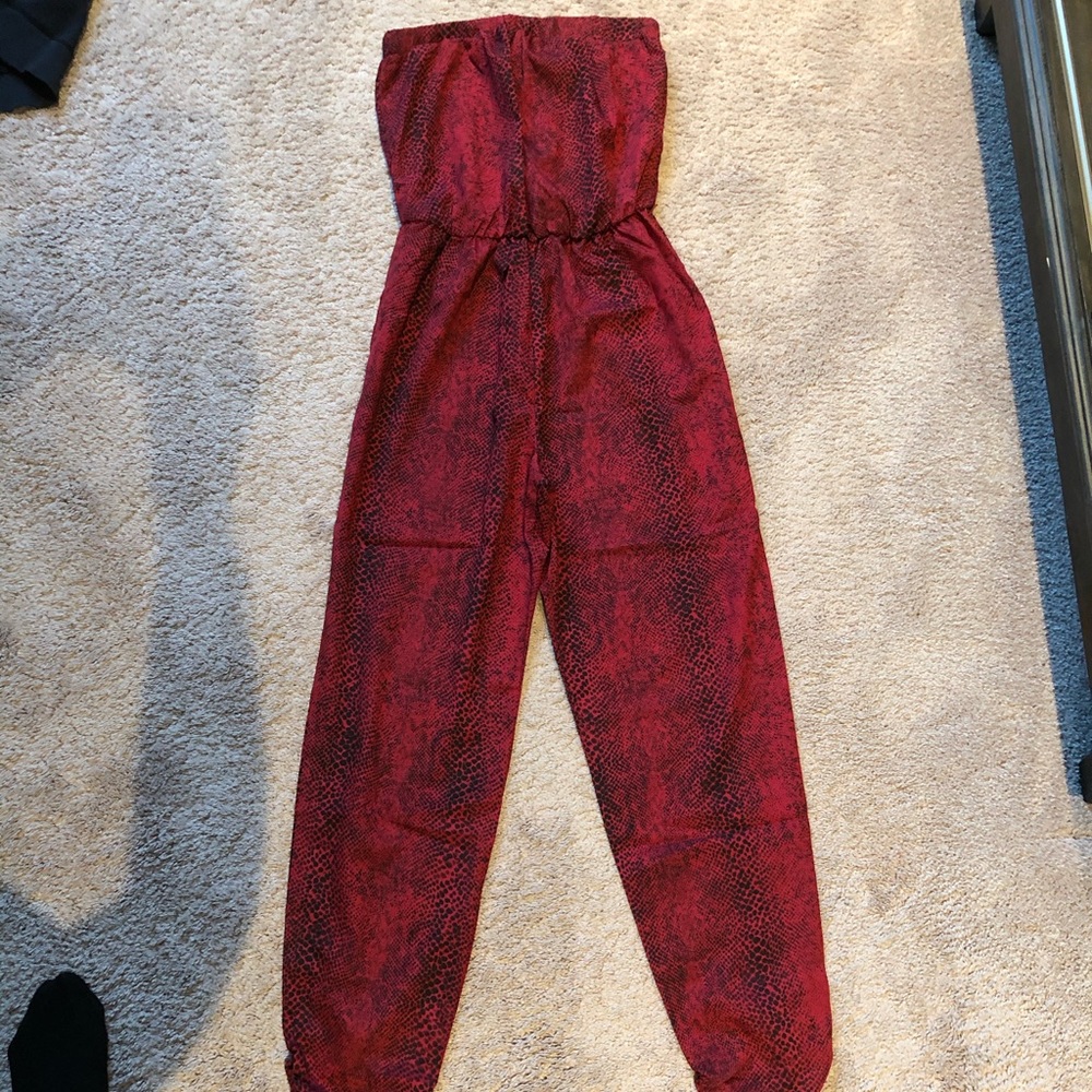 Red jumpsuit